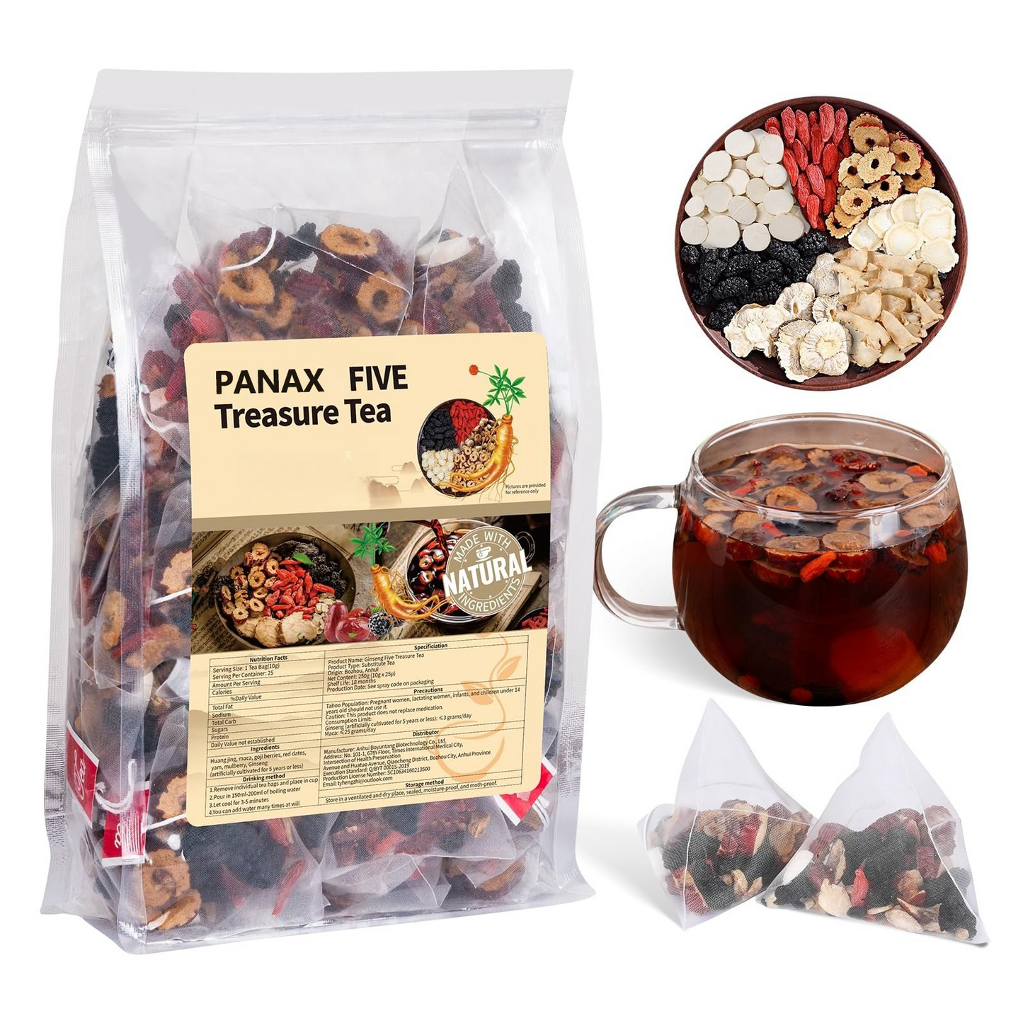 đLAST DAY UP TO 70% off!-Ancient Warriorâs Brew â Ginseng Mulberry Herbal Tea for Strength & Focus