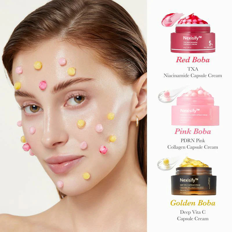 Radiant Capsule Cream Trio | Brighten • Firm • Soothe